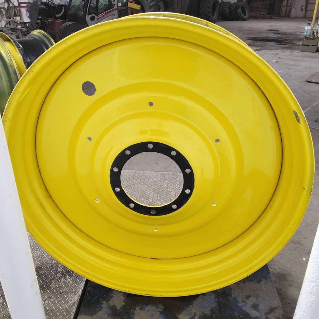 15"W x 50"D, John Deere Yellow 10-Hole Formed Plate , -6.62" Offset