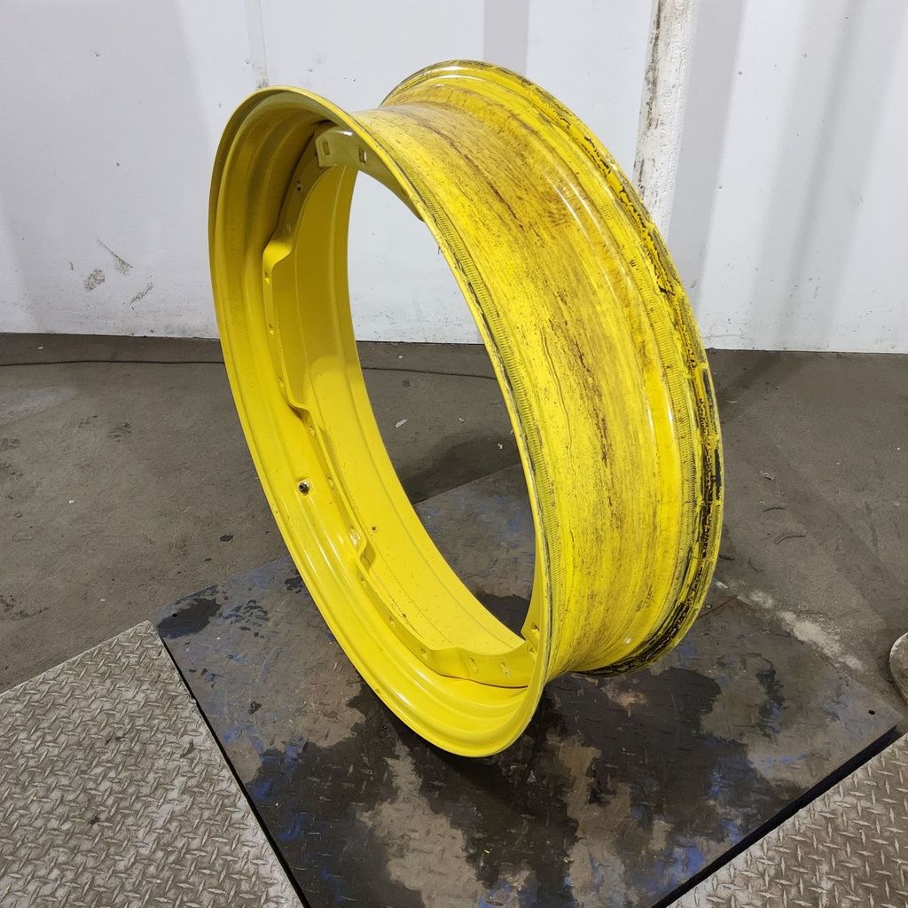 10"W x 38"D, John Deere Yellow 12-Hole Waffle Wheel (Groups of 3 bolts)
