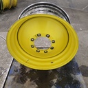 15"W x 30"D, John Deere Yellow 8-Hole Formed Plate , 4.5" Offset