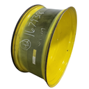 18"W x 42"D, John Deere Yellow 10-Hole Formed Plate , -9.12" Offset