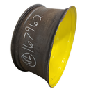 18"W x 42"D, John Deere Yellow 10-Hole Formed Plate , -9.25" Offset
