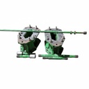 12"L Combine Frame Extension for John Deere Combine "S" Series ("D"22/22 spline drive shafts), John Deere Green