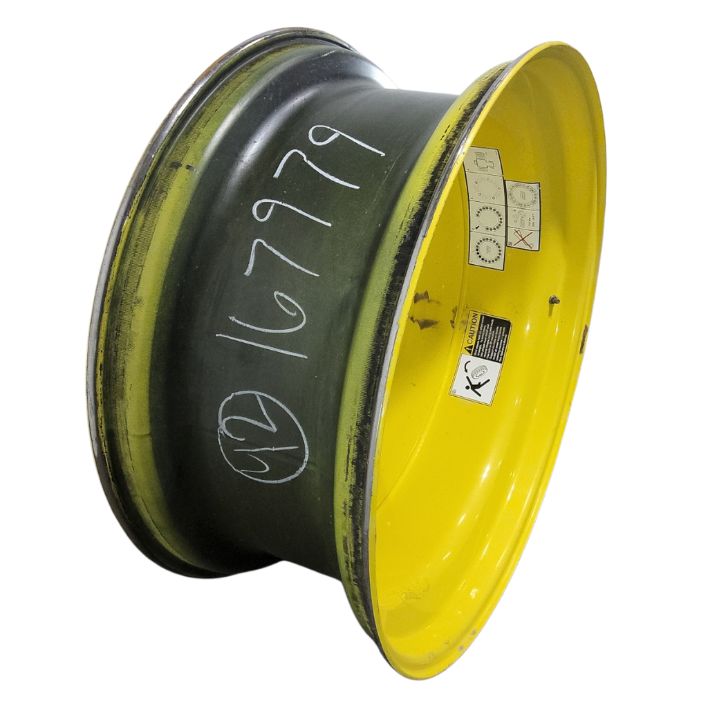 18"W x 42"D, John Deere Yellow 20-Hole Dolly Dual , -15.12" Offset