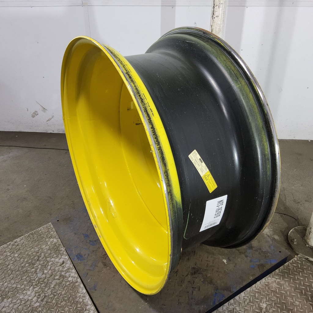 18"W x 42"D, John Deere Yellow 20-Hole Dolly Dual , -15.12" Offset