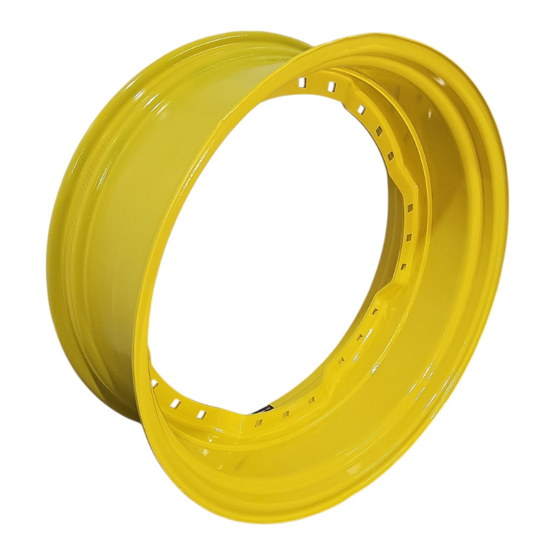 13"W x 34"D, John Deere Yellow 12-Hole Waffle Wheel (Groups of 3 bolts)