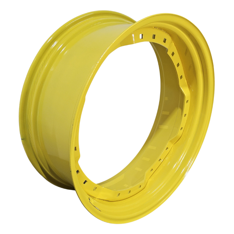 13"W x 34"D, John Deere Yellow 12-Hole Waffle Wheel (Groups of 3 bolts)