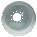 20"W x 22.5"D, Gloss White 10-Hole Hub Pilot , -1.62" Offset