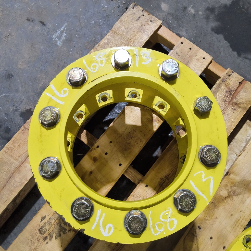 12 to 10-Hole 13.5"L Sprayer Extension, John Deere Yellow