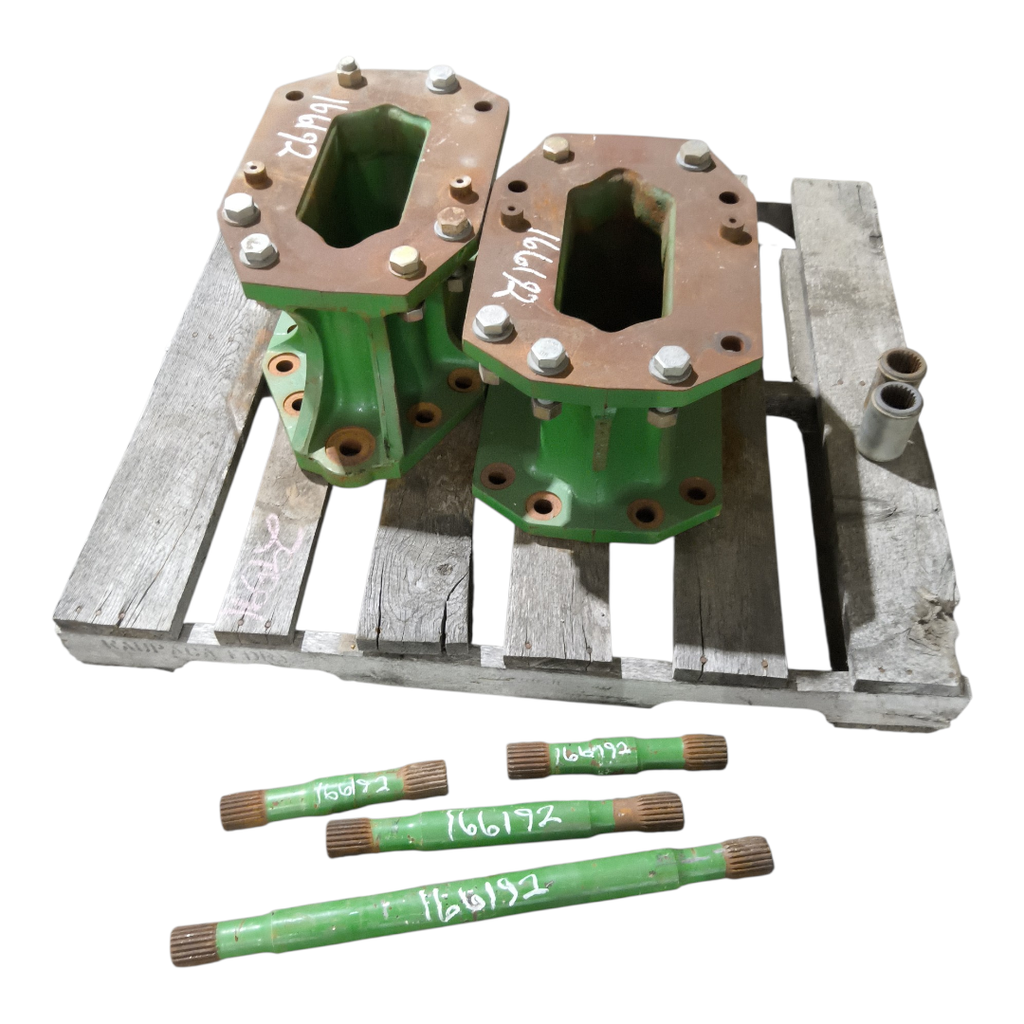 11.75"L Combine Frame Extension for John Deere Combine "S" Series ("D"22/22 spline drive shafts), John Deere Green