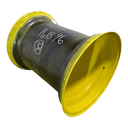 38"W x 32"D, John Deere Yellow 12-Hole Formed Plate , -11.75" Offset