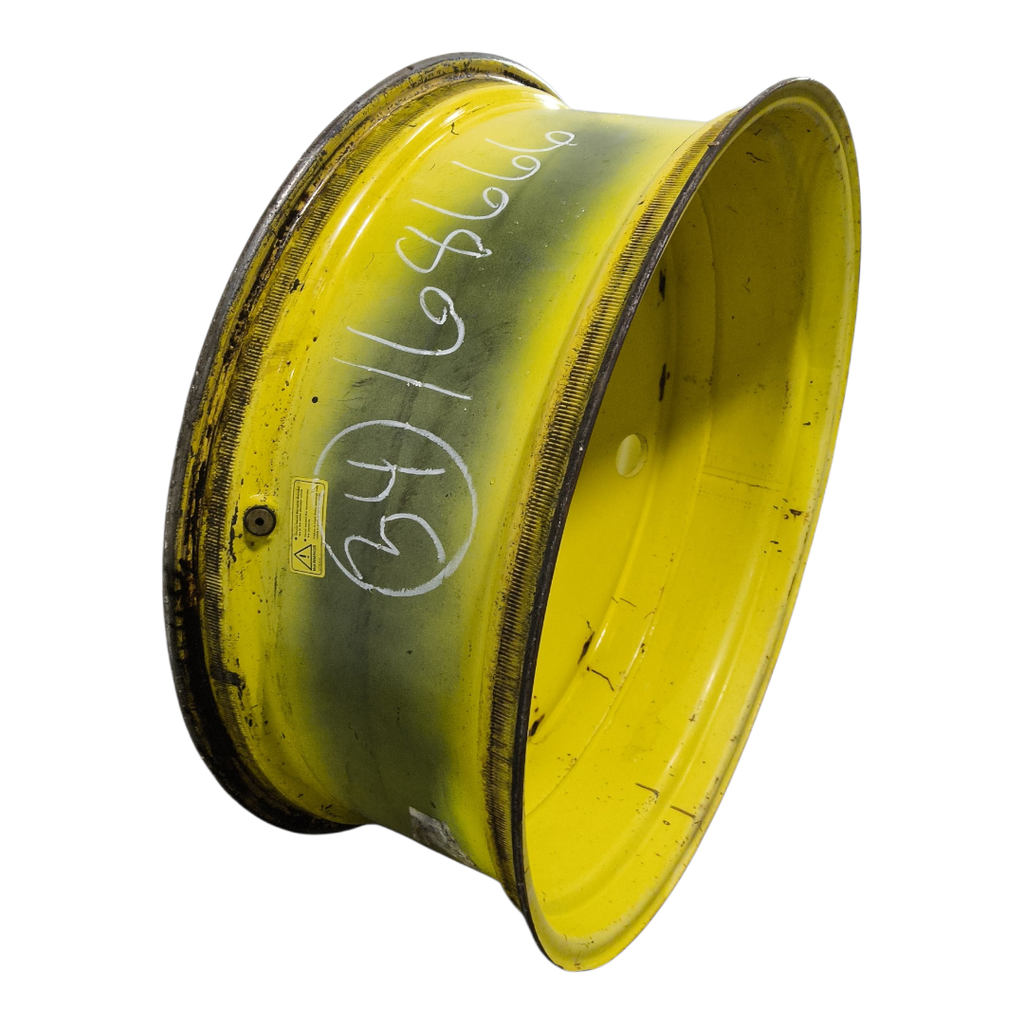 13"W x 34"D, John Deere Yellow 12-Hole Formed Plate , 5" Offset