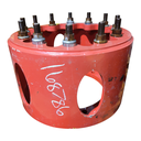 12 to 12-Hole 13.5"L FWD Spacer, Fendt/Agco Red