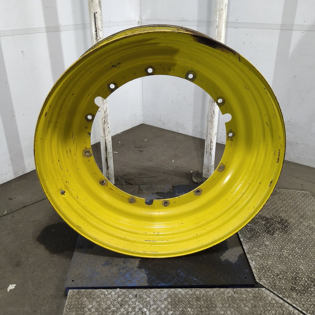 13"W x 46"D, John Deere Yellow 12-Hole Stub Disc , -3.13" Offset