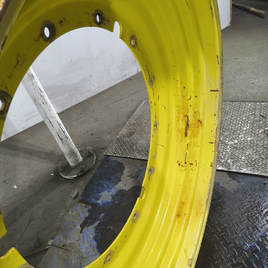 13"W x 46"D, John Deere Yellow 12-Hole Stub Disc , -3.13" Offset