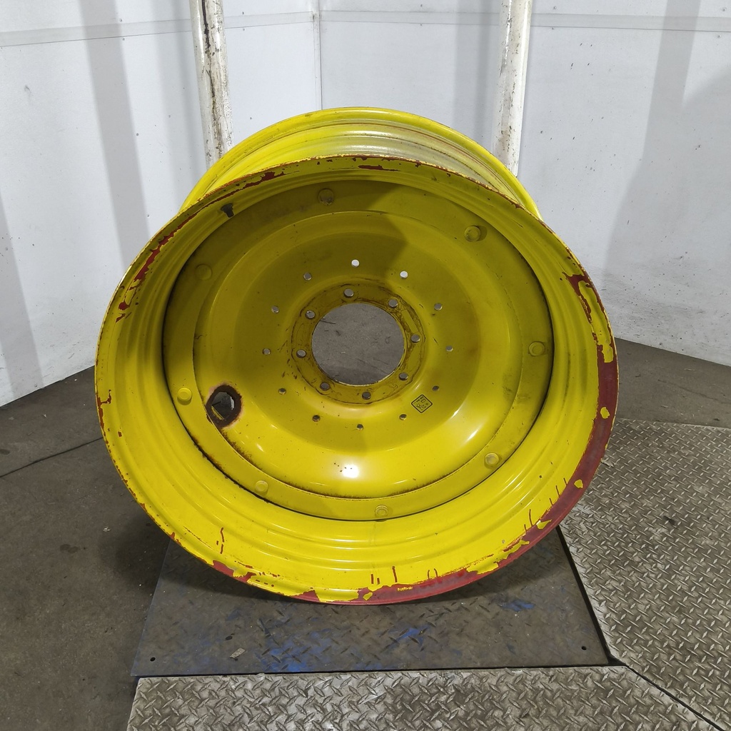 18"W x 38"D, John Deere Yellow 8-Hole Stub Disc , 1.75" Offset