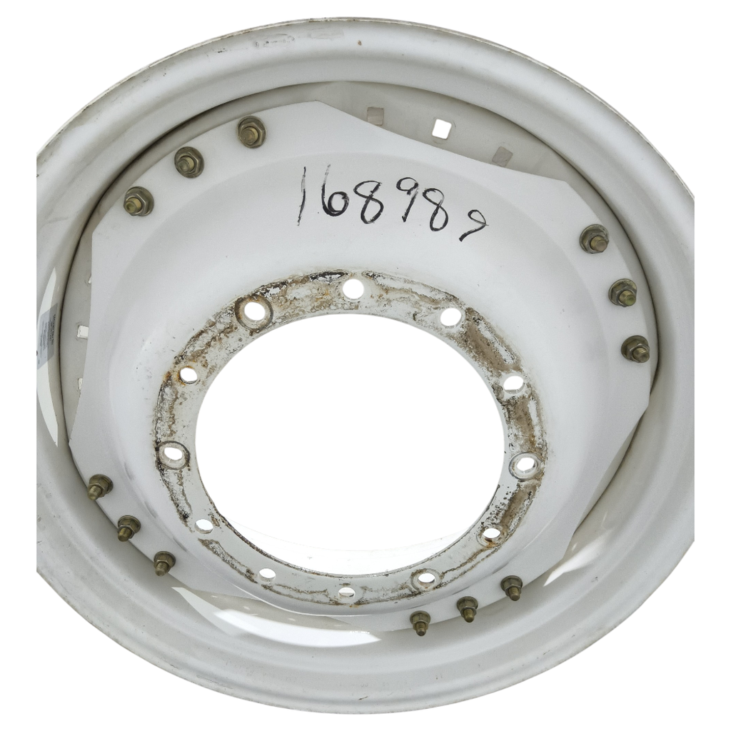 12-Hole Waffle Disc (Groups of 3 Bolts) Center for 34" Rim, Ford / New Holland White