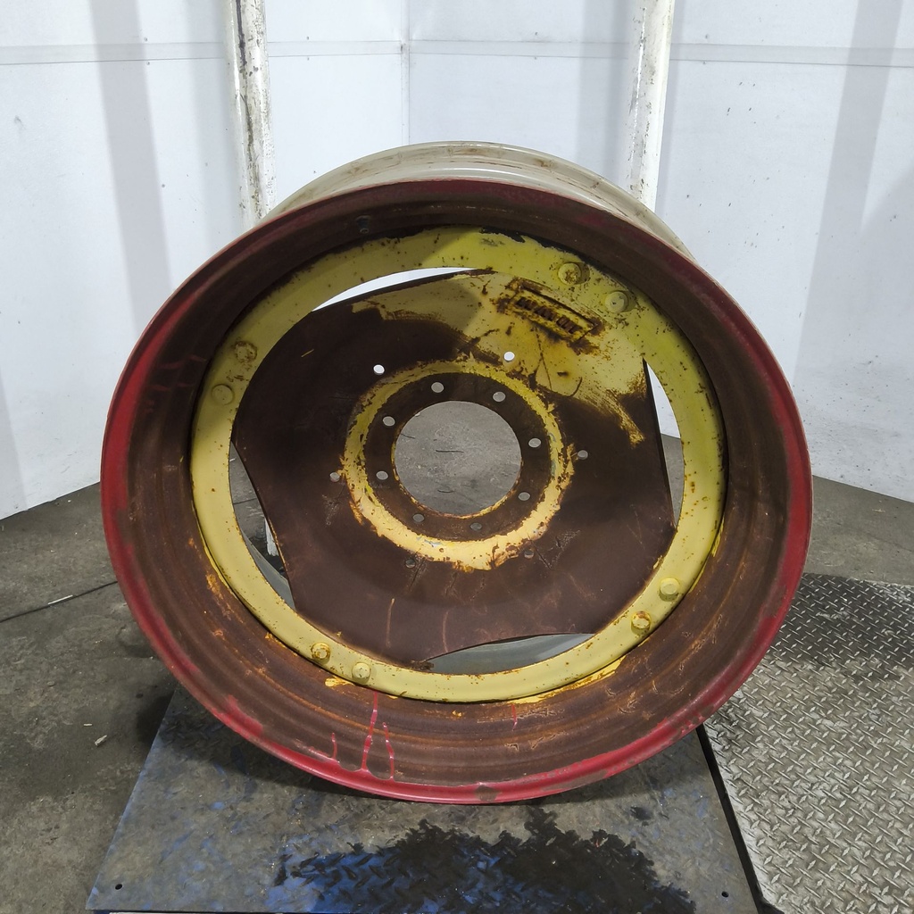 15"W x 38"D, John Deere Yellow 8-Hole Stub Disc (groups of 2 bolts) , 1.75" Offset