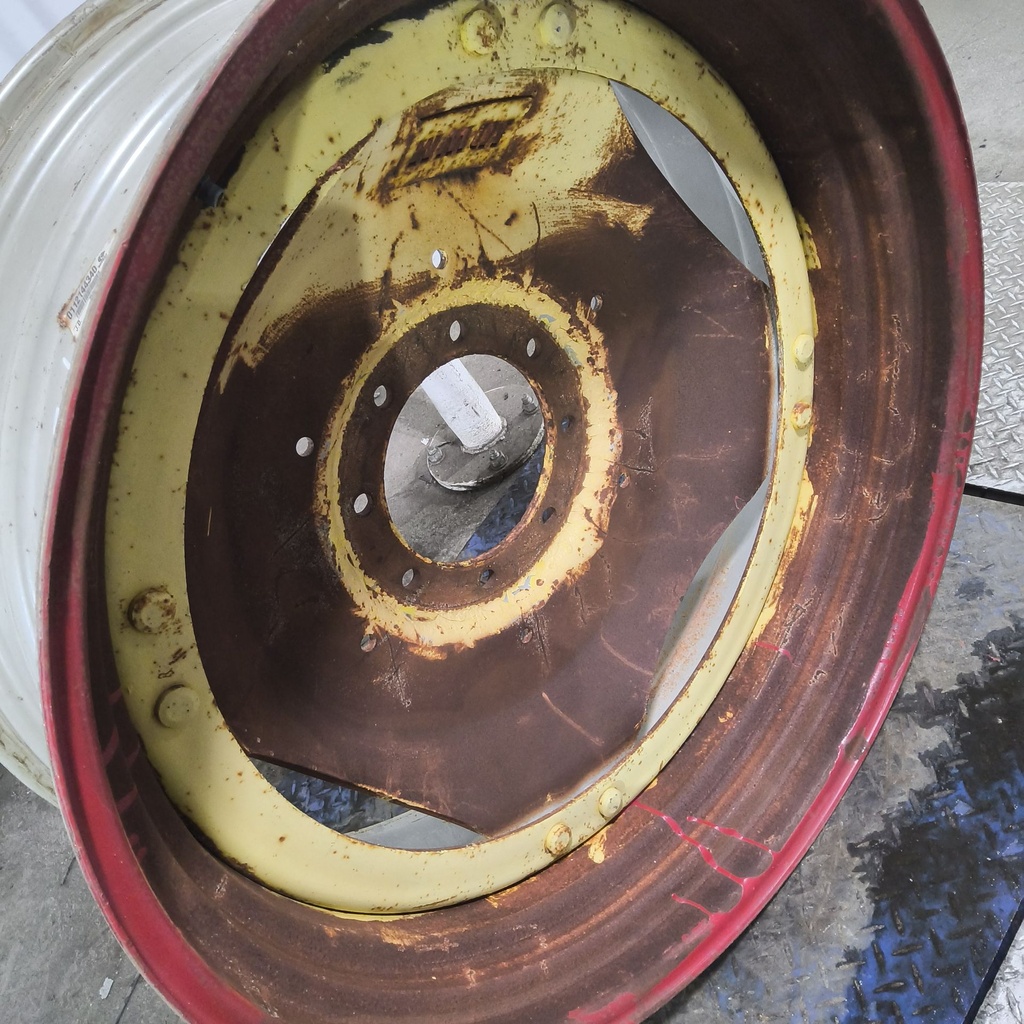 15"W x 38"D, John Deere Yellow 8-Hole Stub Disc (groups of 2 bolts) , 1.75" Offset