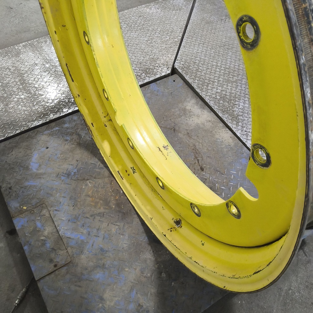 10"W x 42"D, John Deere Yellow 12-Hole Stub Disc , 1.5" Offset