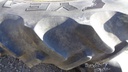 380/90R50 Goodyear Farm DT800 Optitrac R-1W on John Deere Yellow 10-Hole Stub Disc 55%