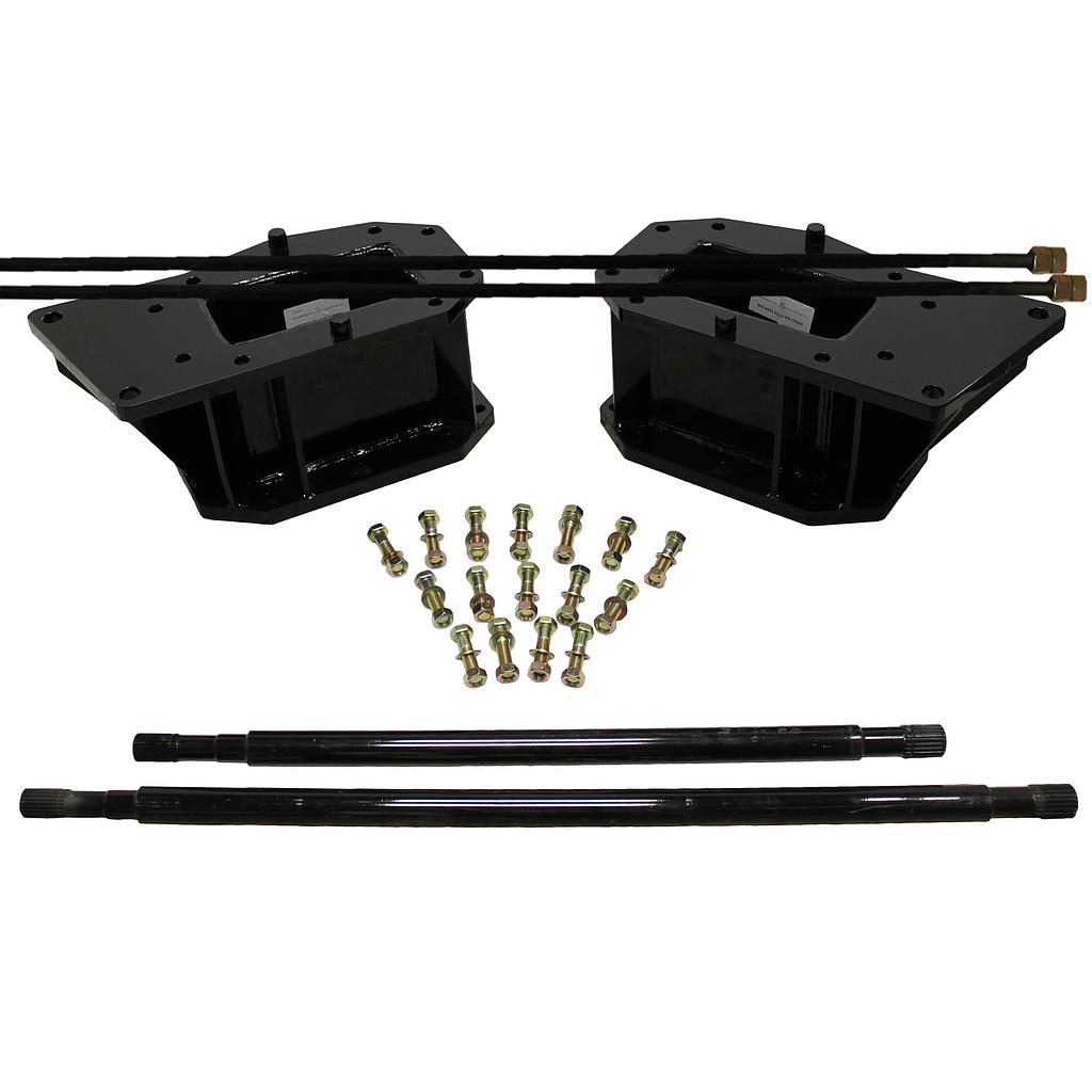 10.5"L Combine Frame Extension, w/Shafts, Hdw & Truss Rod, Case-IH Combine 8010*/7230*/7240* Series/New Holland ("F" Std 23/22 spline drive shafts), Black