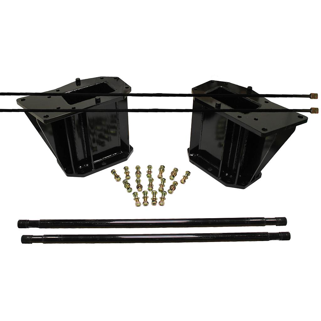 21.5"L Combine Frame Extension, w/Shafts, Hdw & Truss Rod, Case-IH Combine 7250/8250/9250 Series/New Holland ("H" Planetary 22/22 spline drive shafts), Black