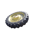 380/90R50 Goodyear Farm DT800 Optitrac R-1W on John Deere Yellow 10-Hole Stub Disc 55%