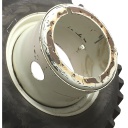 18"W x 42"D, New Holland White 16-Hole Tiger Planetary Drive Dual