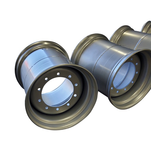 [225241052-7] 24"W x 22.5"D, Case IH Silver Mist 10-Hole Spun Disc , -7.75" Offset