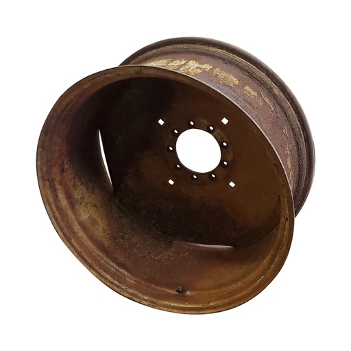 [T011579RIM-NRW] 15"W x 34"D, Bare 9-Hole Stamped Plate