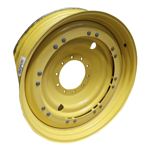 [T011755RIM-NRW] 10"W x 42"D, John Deere Yellow 16-Hole Stub Disc (groups of 2 bolts)