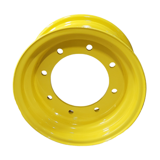 [43677] 8"W x 16"D, John Deere Yellow 8-Hole Flat Plate