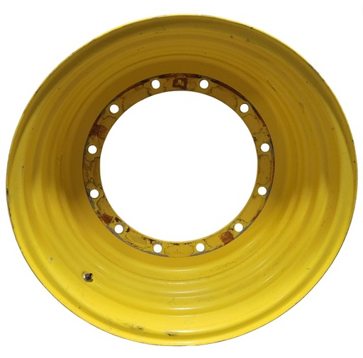 [T012159RIM] 20"W x 30"D, John Deere Yellow 12-Hole Formed Plate , 1.25" Offset