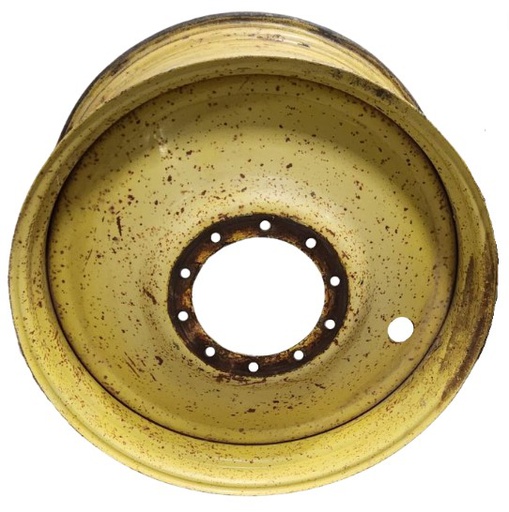 [T012211RIM] 18"W x 38"D, John Deere Yellow 10-Hole Formed Plate , -11" Offset
