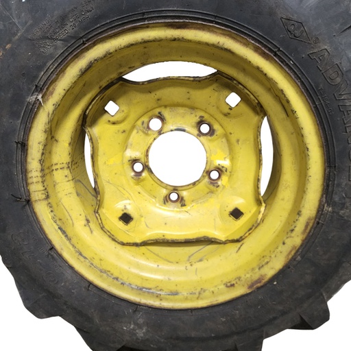 [T012376RIM] 6"W x 12"D, John Deere Yellow 5-Hole Implement