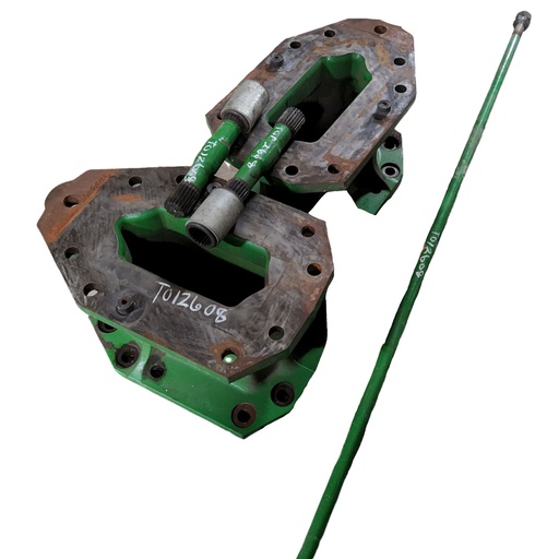 [T012608] 11.75"L Combine Frame Extension for John Deere Combine "S" Series ("D"22/22 spline drive shafts), John Deere Green