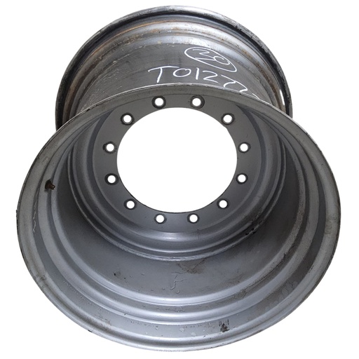 [T012772RIM] 25"W x 30"D, Case IH Silver Mist 12-Hole Formed Plate , -2.62" Offset