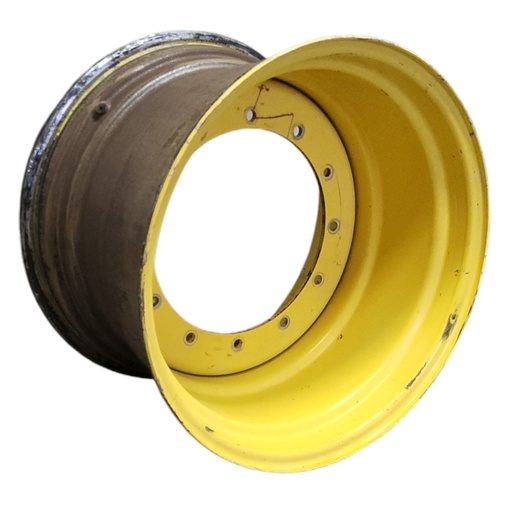 [T012943RIM] 20"W x 30"D, John Deere Yellow 12-Hole Formed Plate , 1.25" Offset