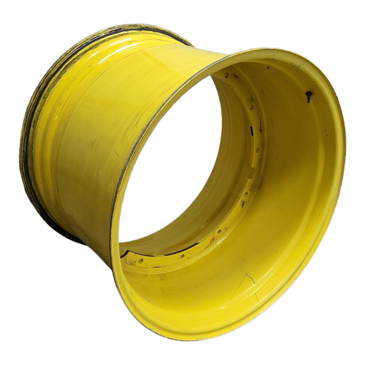 [T013301RIM] 28"W x 38"D, John Deere Yellow 12-Hole Stub Disc , -1.12" Offset