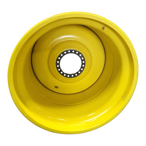 [T013331RIM] 44"W x 46"D, John Deere Yellow 20-Hole Formed Plate , 1.25" Offset