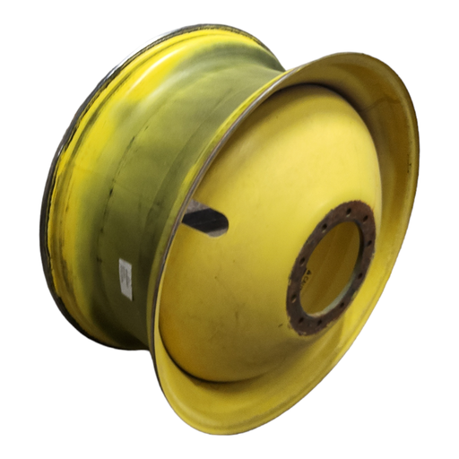 [T013457RIM] 18"W x 42"D, John Deere Yellow 10-Hole Dolly Dual-Outside , 12.62" Offset