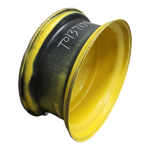 [T013717RIM] 18"W x 42"D, John Deere Yellow 10-Hole Dolly Dual-Inside , -15.25" Offset