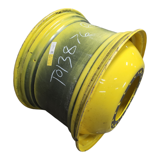 [T013876RIM] 23"W x 38"D, John Deere Yellow 20-Hole Dolly Dual , -16.25" Offset