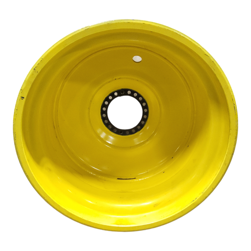 [T014288RIM] 44"W x 46"D, John Deere Yellow 20-Hole Formed Plate , -2.25" Offset