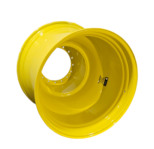 [NTS-123679] 27"W x 38"D, John Deere Yellow 16-Hole Straddle Dual - Outside Dual , -24" Offset