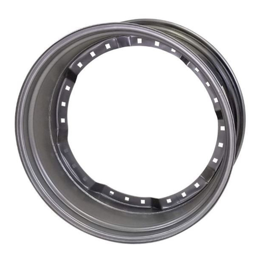 [WHE15x34-B] 15"W x 34"D, Case IH Silver Mist 12-Hole Waffle Wheel (Groups of 3 bolts)