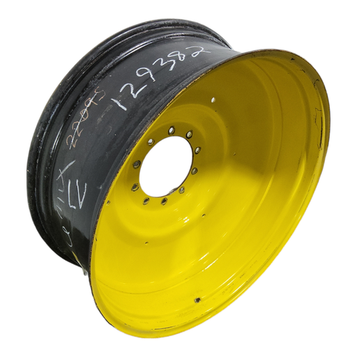 [NTS-129382] 16"W x 42"D, John Deere Yellow 10-Hole Formed Plate