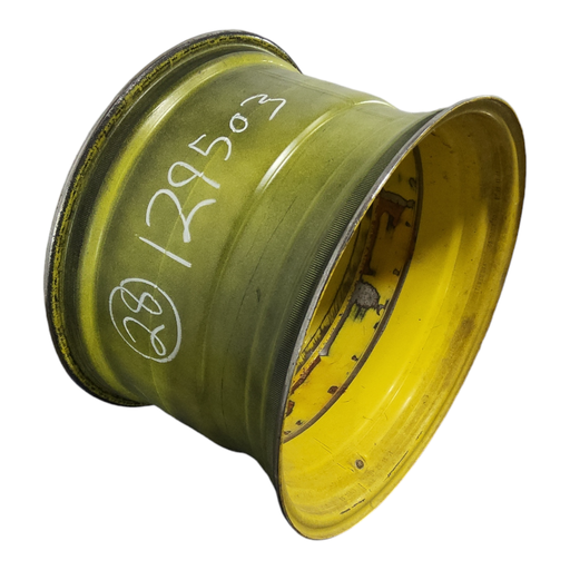 [NTS-129503] 18"W x 28"D, John Deere Yellow 8-Hole Formed Plate