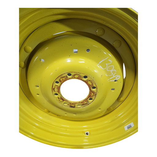 [130549] 8-Hole Stub Disc (groups of 2 bolts) Center for 30" Rim, John Deere Yellow