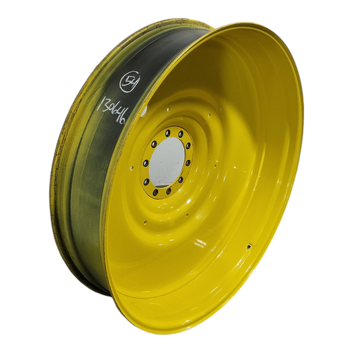 [130646] 12"W x 54"D, John Deere Yellow 10-Hole Formed Plate